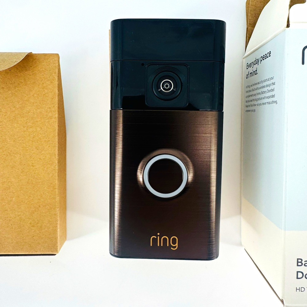 Ring Battery Doorbell Wi-Fi Wireless Video Doorbell for Alexa Black 5F97F2